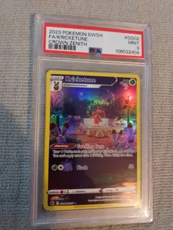 2023 Pokemon fa/kricketune gg02 card graded psa mint 9 - Image 1
