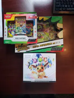 Pokemon Ascended / Prismatic Sealed Lot - ETB, Mega Meganium Box, First Partner - Image 1