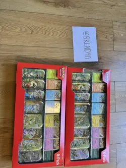 Pokemon Prismatic Evolutions 8 Mini-Tin Bundle sealed Costco x2 - Image 1