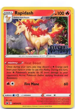 Rapidash (Prerelease) SWSH270 Holo Sword & Shield Promo MP - Image 1