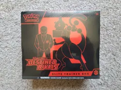 Pokemon TCG Destined Rivals ETB Elite Trainer Box Factory Sealed 2025 English SV - Image 1