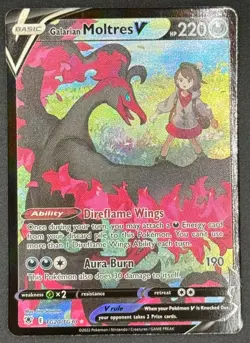 Galarian Moltres V TG20/TG30 Pokemon SWSH10: Astral Radiance Trainer Gallery NM - Image 1
