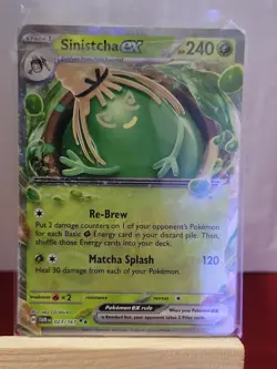 SINISTCHA EX 023/167 DOUBLE RARE TWILIGHT MASQUERADE POKEMON NM/M SINISTCHA EX - Image 1