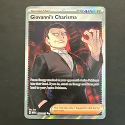 Pokemon - Giovanni's Charisma SR 197/165 - Scarlet & Violet 151 - Image 1