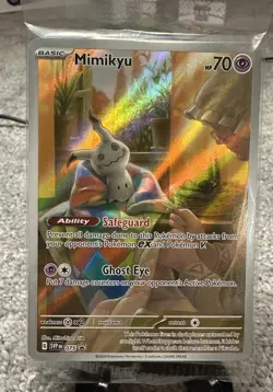 Pokemon Paldean Fates Sealed ETB Black Star Promo Mimikyu 075 SVP075 - Image 1