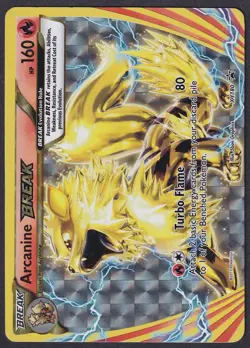 Pokemon Arcanine BREAK XY180 Holo Black Star Promo Standard Size - Image 1