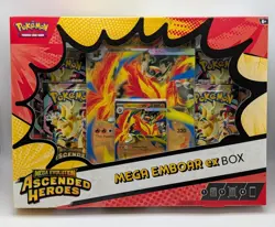 Pokemon TCG: Mega Evolution Ascended Heroes - Mega Emboar ex Box NEW - Image 1