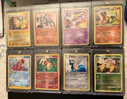 8 NEAR MINT POKEMON MIXED COLLECTION LOT MANY REVERSE HOLO (ARCANINE, JIRACHI) - Image 2