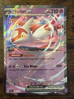 Latias ex Pokemon Surging Sparks 076/191 Double Rare NM - Image 1