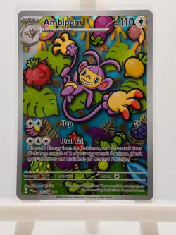 Ambipom 107/094 Illustration Rare Phantasmal Flames Pokemon Near Mint - Image 1
