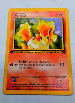 Pokemon Team rocket 1st Edition 64/82 "Ponyta" NMint-Mint - Image 1