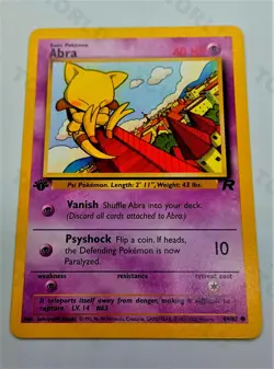 Pokemon Team rocket 1st Edition 49/82 "Abra" NMint-Mint - Image 1