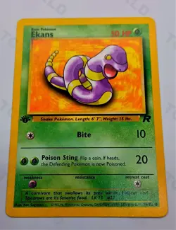 Pokemon Team rocket 1st Edition 56/82 "Ekans" NMint-Mint - Image 1