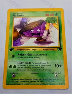 Pokemon Team rocket 1st Edition 57/82 "Grimer" NMint-Mint - Image 1