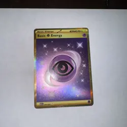 Pokemon Psychic Energy 207/165 MEW EN-151 Gold Hyper Rare Full Art Holo LP - Image 1