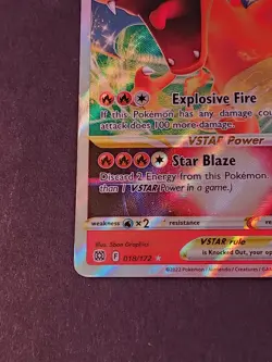 Pokemon TCG Charizard VSTAR #018/172 SWSH 09 - Brilliant Stars, Pack Fresh - Image 5
