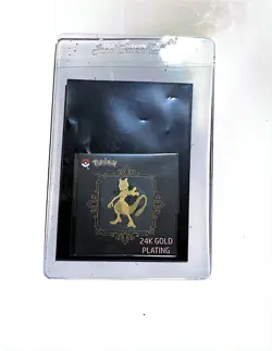 Mewtwo 24k Gold Plated Sticker Korean Striking Candy Pokemon Pack fresh! - Image 3