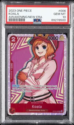 2023 ONE PIECE OP05-AWAKENING OF THE NEW ERA #006 KOALA PSA 10 - Image 1
