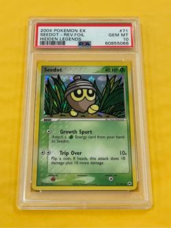 2004 Pokemon EX Hidden Legends Seedot Reverse Holo Foil #71/101 PSA 10 GEM MINT - Image 1
