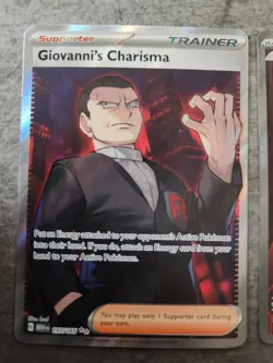 Pokemon Destined Rivals Full Arts Mewtwo And Giovanni Lot Of 2 NM - Image 2