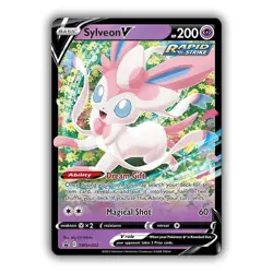 Pokemon TCG Sylveon V SWSH Black Star Promos SWSH202 Holo Promo Near Mint - Image 1
