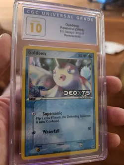 (POP 2) CGC 10 PRISTINE Goldeen Reverse Holo STAMPED EX Deoxys 61/107 Pokemon - Image 1