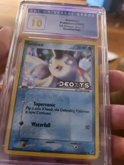(POP 2) CGC 10 PRISTINE Goldeen Reverse Holo STAMPED EX Deoxys 61/107 Pokemon - Image 2
