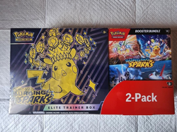 Pokemon Surging Sparks Elite Trainer Box & Booster Bundle Costco 2-Pack - SEALED - Image 1