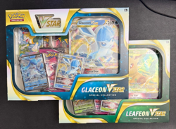 Pokemon TCG: Pokemon Center Glaceon And Leafeon V Star Special Collection Boxes - Image 1