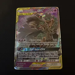 Pokemon TCG Trevenant & Dusknoir GX SM217 Black Star Promo Tag Team Holo - Image 1