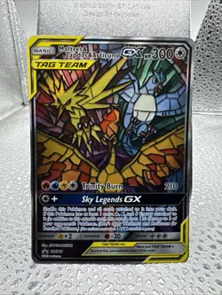 Pokemon TCG Moltres Zapdos Articuno GX SM210 Hidden Fate Promo - Image 1