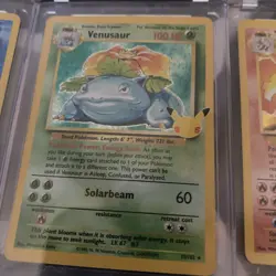 25th Anniversary CHARIZARD VENUSAUR BLASTOISE Celebration Set Holo Pokemon - LP - Image 3