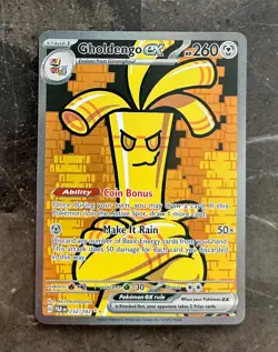 Pokemon Paradox Rift - GHOLDENGO EX - SPECIAL ILLUSTRATION RARE 252/182 - NM - Image 1