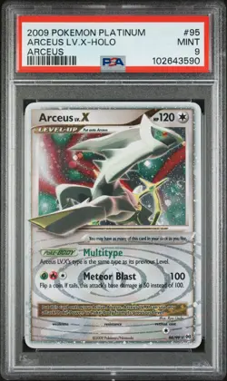 2009 POKEMON PLATINUM ARCEUS #95 ARCEUS LV.X-HOLO PSA 9 - Image 1