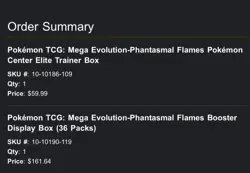 Pokemon Mega Evolution-Phantasmal Flames Booster Display Box (36 Packs) PRESALE - Image 2