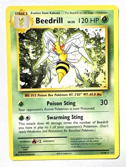 Beedrill 7/108 XY Evolutions Non-Holo Rare Pokemon Card TCG NM - Image 1