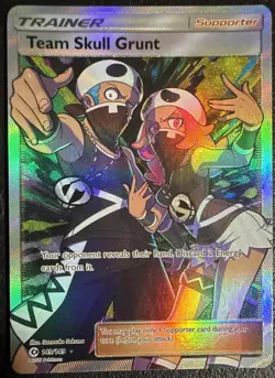 Team Skull Grunt (Full Art) 149/149 SM Base Set Holo card is described as shown - Image 1