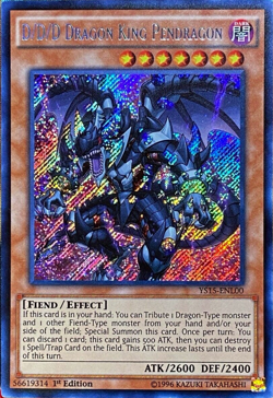 D/D/D Dragon King Pendragon YS15-ENL00 Secret 1st Edition LP Yugioh DNA GAMES - Image 1