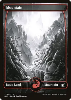 Mountain-Innistrad: Midnight Hunt-Showcase-Regular-275-NM - Image 1