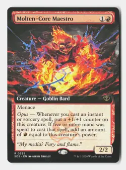 Molten-Core Maestro (Extended Art) 335 Secrets of Strixhaven MTG NM - Image 1