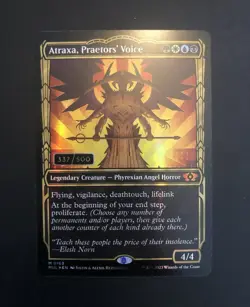 Magic MTG Atraxa, Praetors' Voice Serial Numbered Serialized 337 / 500 NM Mint - Image 1