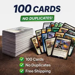 100 MTG Uncommon & Common Lot - No Duplication - No Basic Lands - Hand Sorted - Image 1