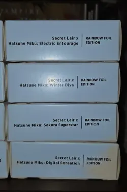 Hatsune Miku x Secret Lair MTG All 4 JP Rainbow Foil SEALED - Image 1
