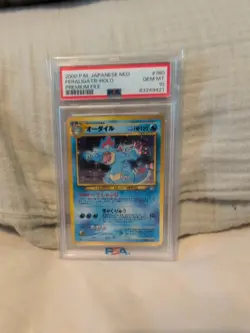 Pokemon Neo Premium File 1 Feraligatr Holo Rare PSA 10 #160 2000 Japanese Swirl - Image 2