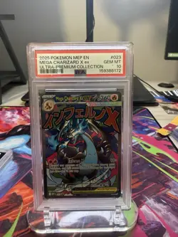 Pokemon Mega Charizard X ex 023 Me: Mega Evolution Promo Holo PSA 10 EN 2025 - Image 1