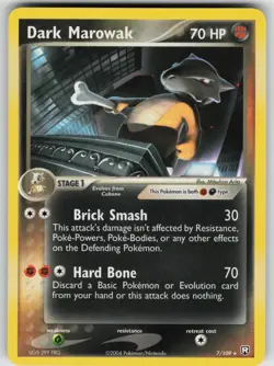 Dark Marowak (EX Team Rocket Returns) 7/109 Rare Deck Exclusives Pokemon NM - Image 1