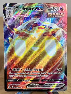 Fusion Strike Cinderace VMAX 045/264 Holo VMAX Rare Pokemon NM/M - Image 1