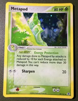 The Pokemon Company Metapod 39/112 FireRed & LeafGreen Reverse Holo Uncommon - Image 1