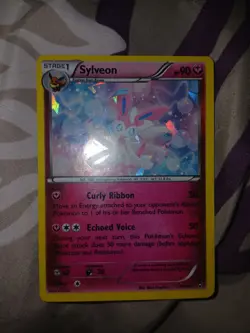 Pokemon TCG Sylveon 72/111 XY Furious Fists Cracked Ice Holo Rare - Image 1