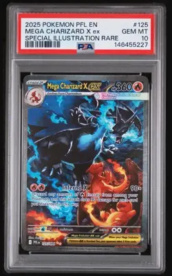 Pokemon 2025 Mega Charizard X ex 125/094 SIR Phantasmal Flames GEM MINT PSA 10 - Image 1